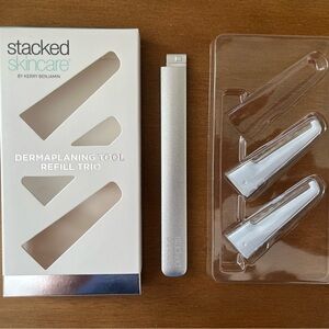 StackedSkincare Dermaplaning Tool with two new blades